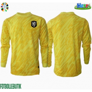 Nederländerna Målvakt Bortatröja EM 2024 Långärmad